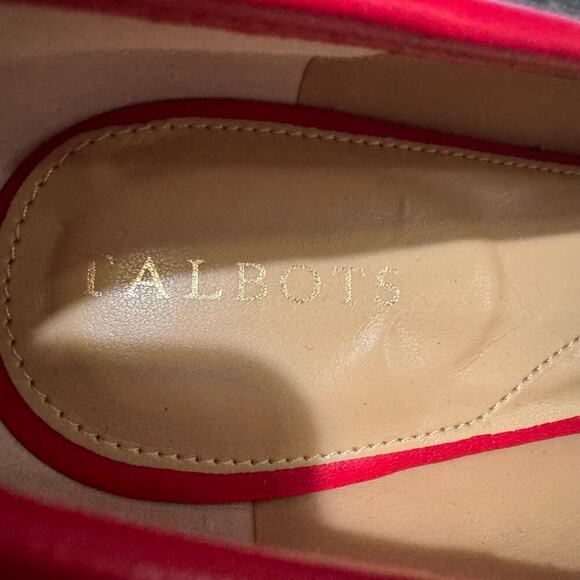 Talbots BLAIR CAP TOE BALLET FLATS TARTAN PLAID Red Size 10.5 - Picture 6 of 8